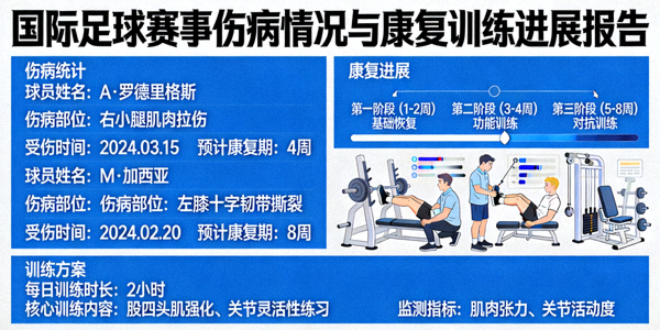 国际足球赛事伤病情况报告与球员康复训练进展